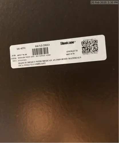 Steelcase 4284 meeting table tag.webp