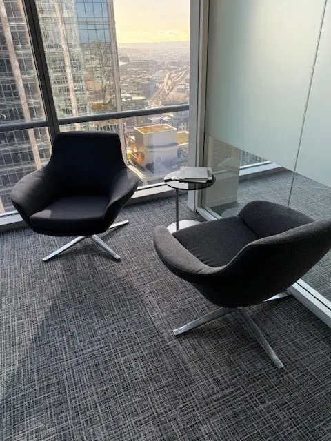 Coalesse Lounge Chairs Charcoal/Polished Aluminum