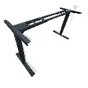 Pre-owned Two Motor 3-Stage Sit-Stand Base in Black