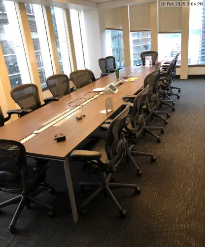 Steelcase 18 foot Laminate Conference Table.  Seats 16