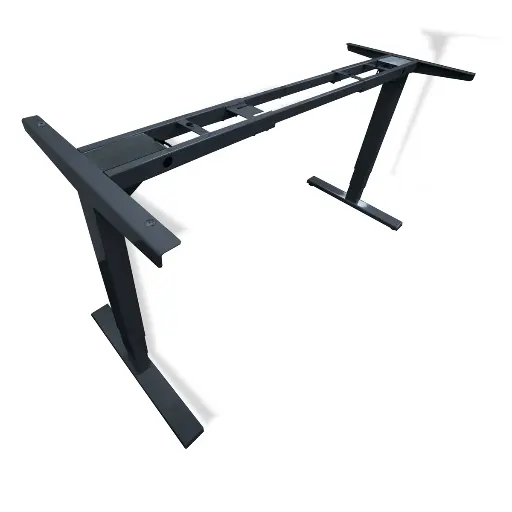 Pre-owned Two Motor 3-Stage Sit-Stand Base in Black